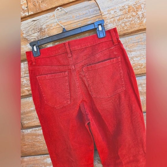 Gloria Vanderbilt Wine Red Fall Holiday Amanda Denim Jeans Stretchy Size 6 - Picture 11 of 13